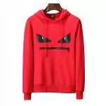 sweater homme fendi oversize hoodie zipper red